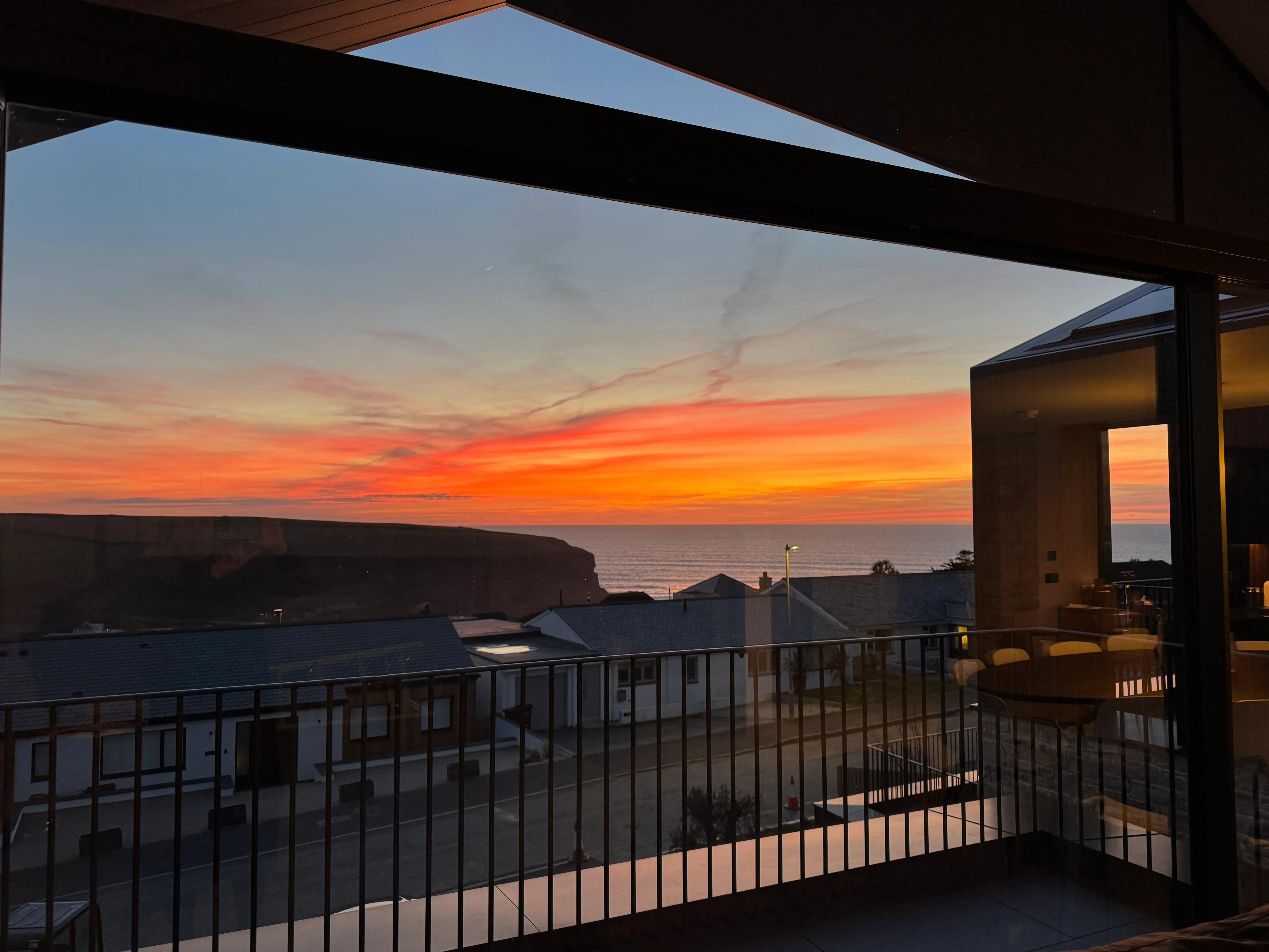 Sunset view from arthouse